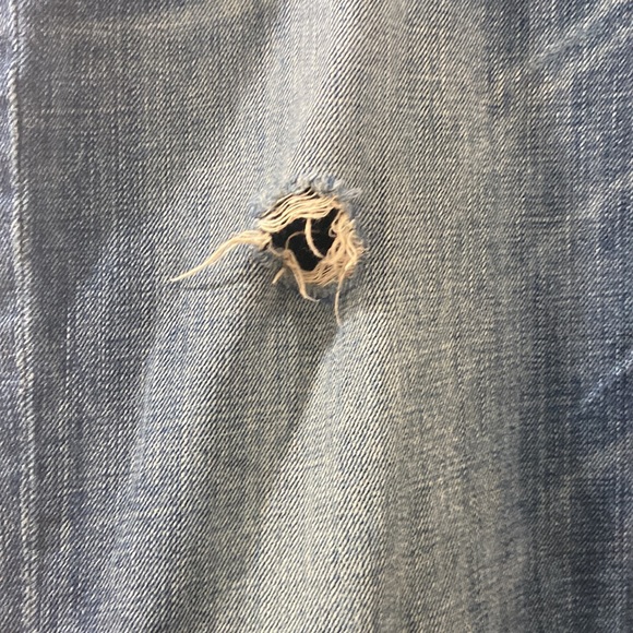 American Eagle men's distressed bootcut denim jeans 33 / 32 33x32 33/32 - Picture 7 of 12